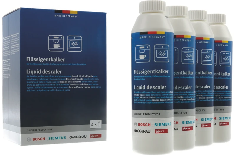 Liquid Descaler for Coffee Machines & Steam Ovens (4 Pack) 00312013