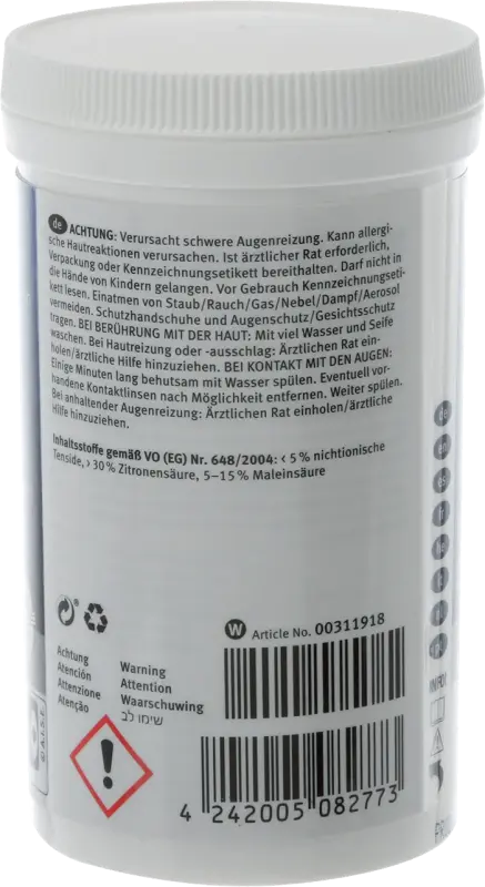 Descaler for Dishwashers & Washing Machines (1 Pack) 00312330