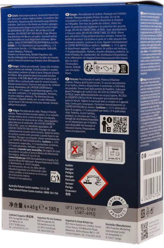 Dishwasher Cleaner (4 Pack) 00312477