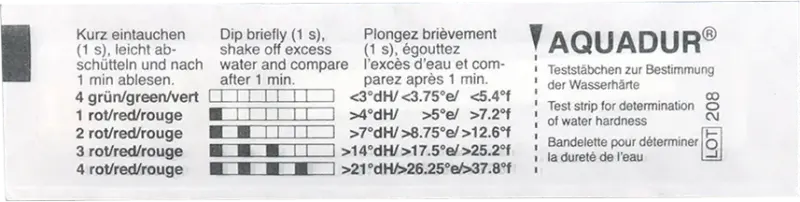 Hard Water Test Strip 00617210