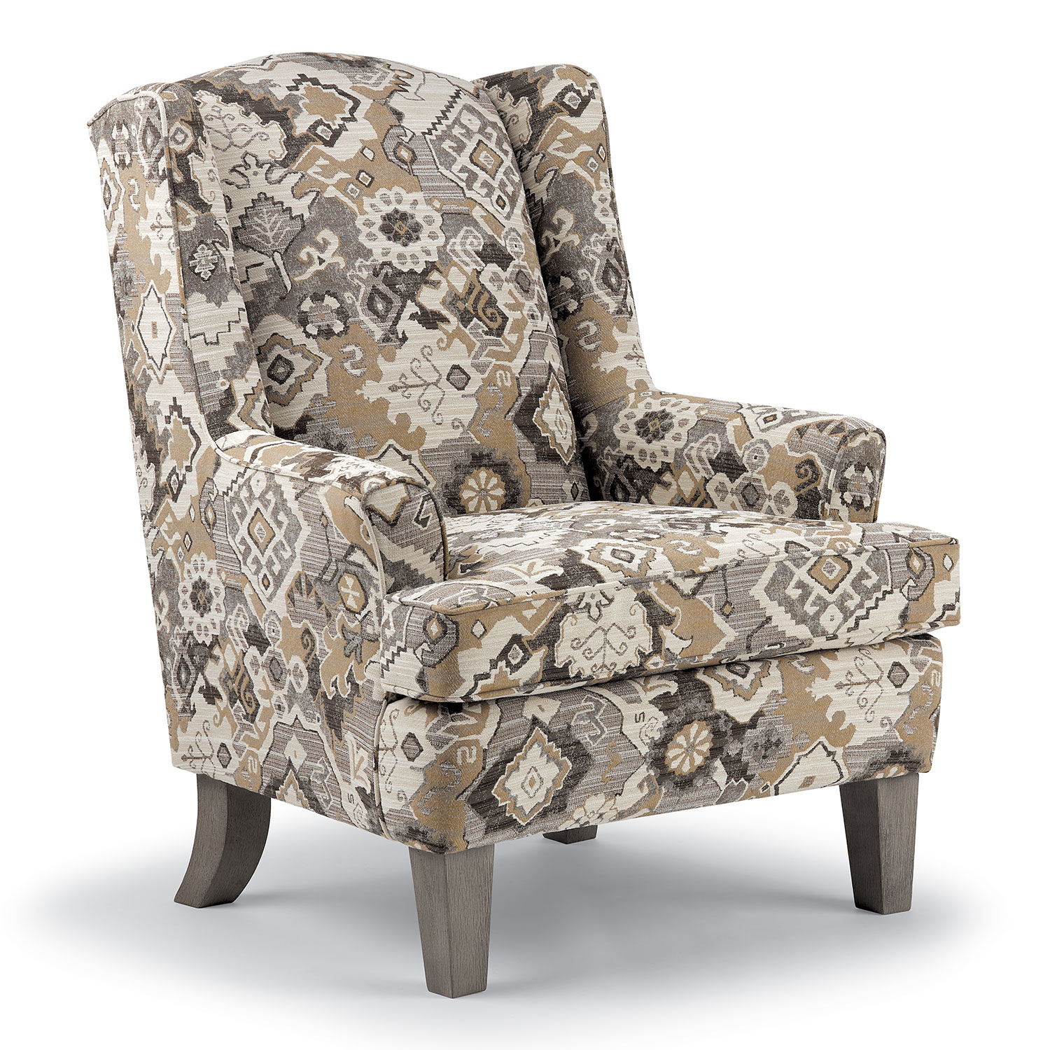 Andrea - Wing Back Chair - Espresso - 0170E 0170E