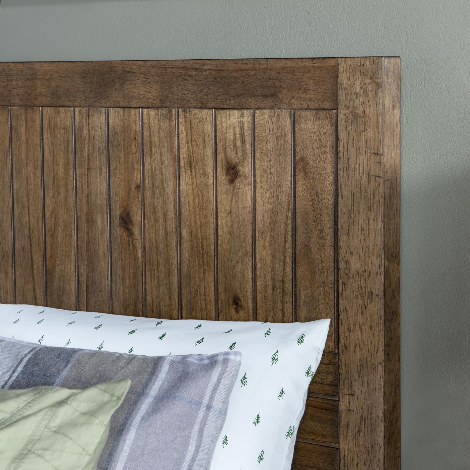 0832 Summer Camp LK Complete Panel Bed, Full 4/6 Brown Finish 08324104K