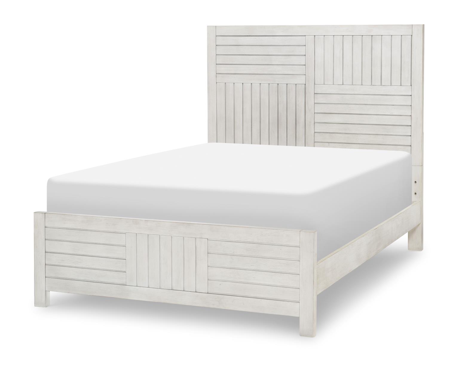 0833 Summer Camp LK Complete Panel Bed, Full 4/6 Stone Path Gray Finish 08334104K