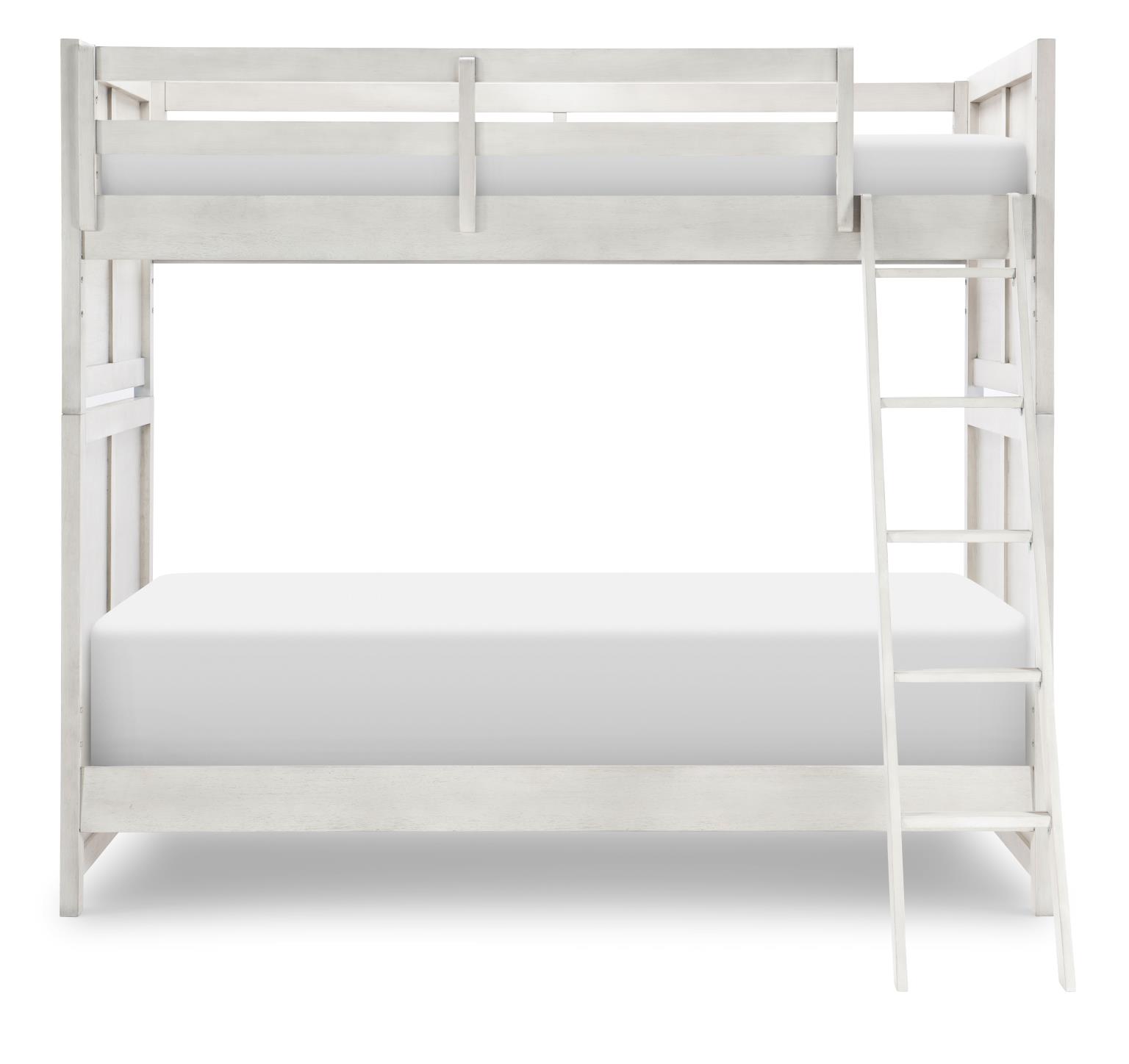 0833 Summer Camp LK Complete Twin Over Twin Bunk Bed Stone Path Gray Finish 08338110K