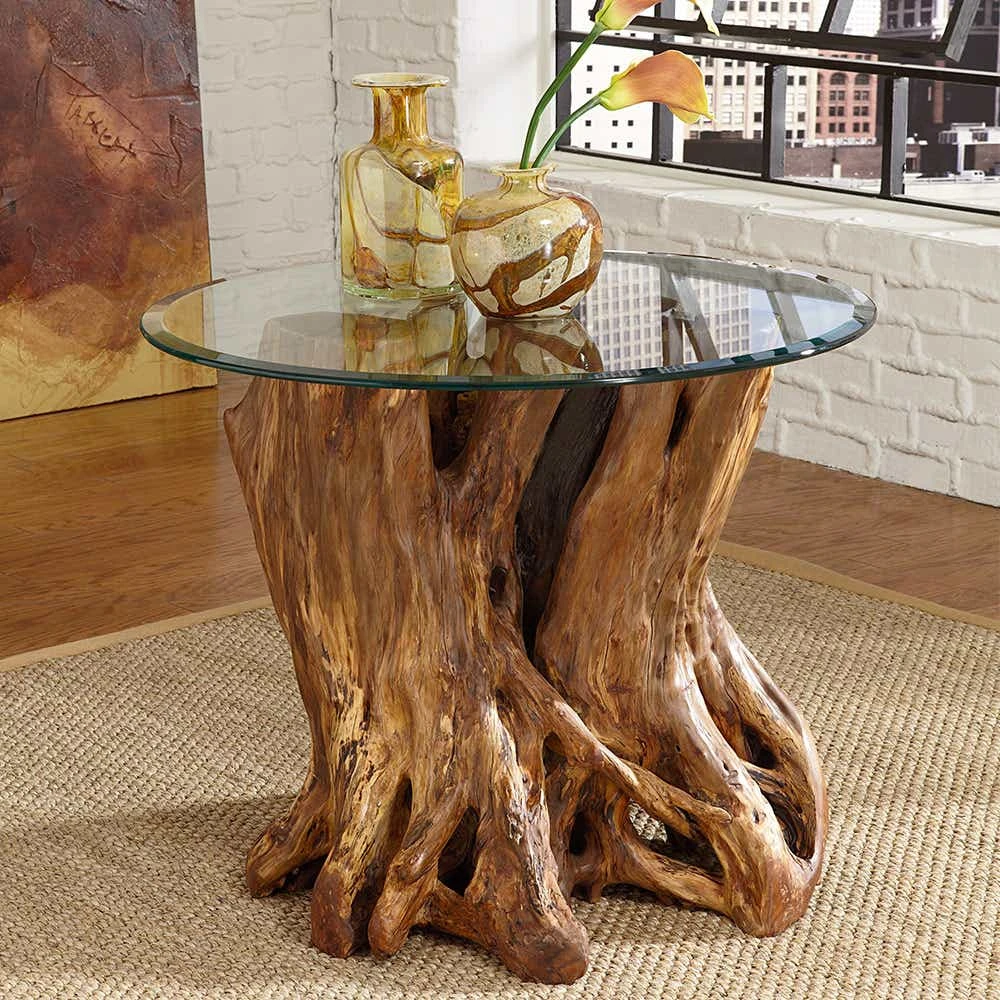 Hidden Treasures Root Ball End Table 090556R