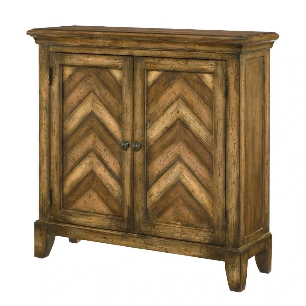 Hidden Treasures Chevron Cabinet 090665