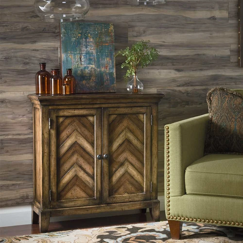 Hidden Treasures Chevron Cabinet 090665