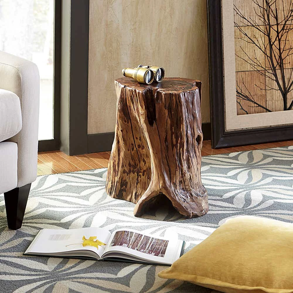 Hidden Treasures Tree Trunk Accent Table 090773