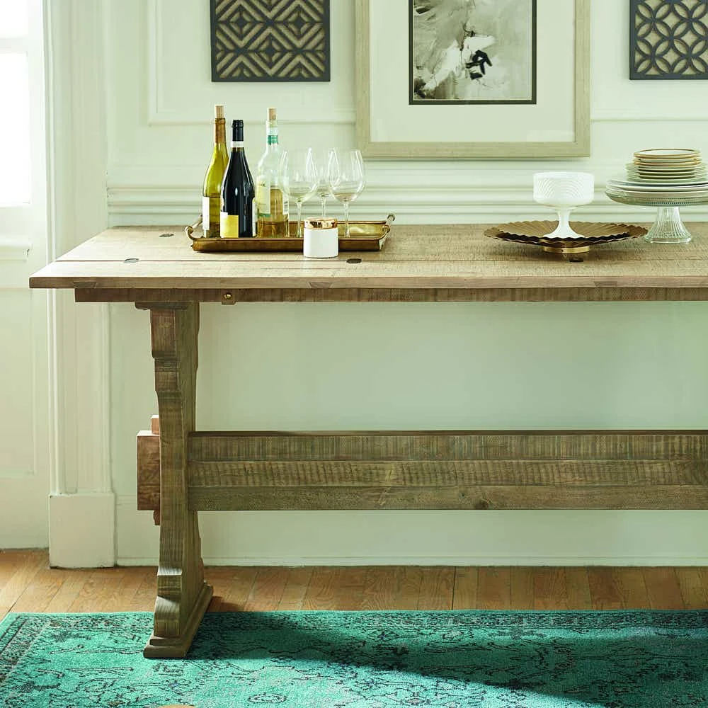 Hidden Treasures Trestle Flip Top Table 090881