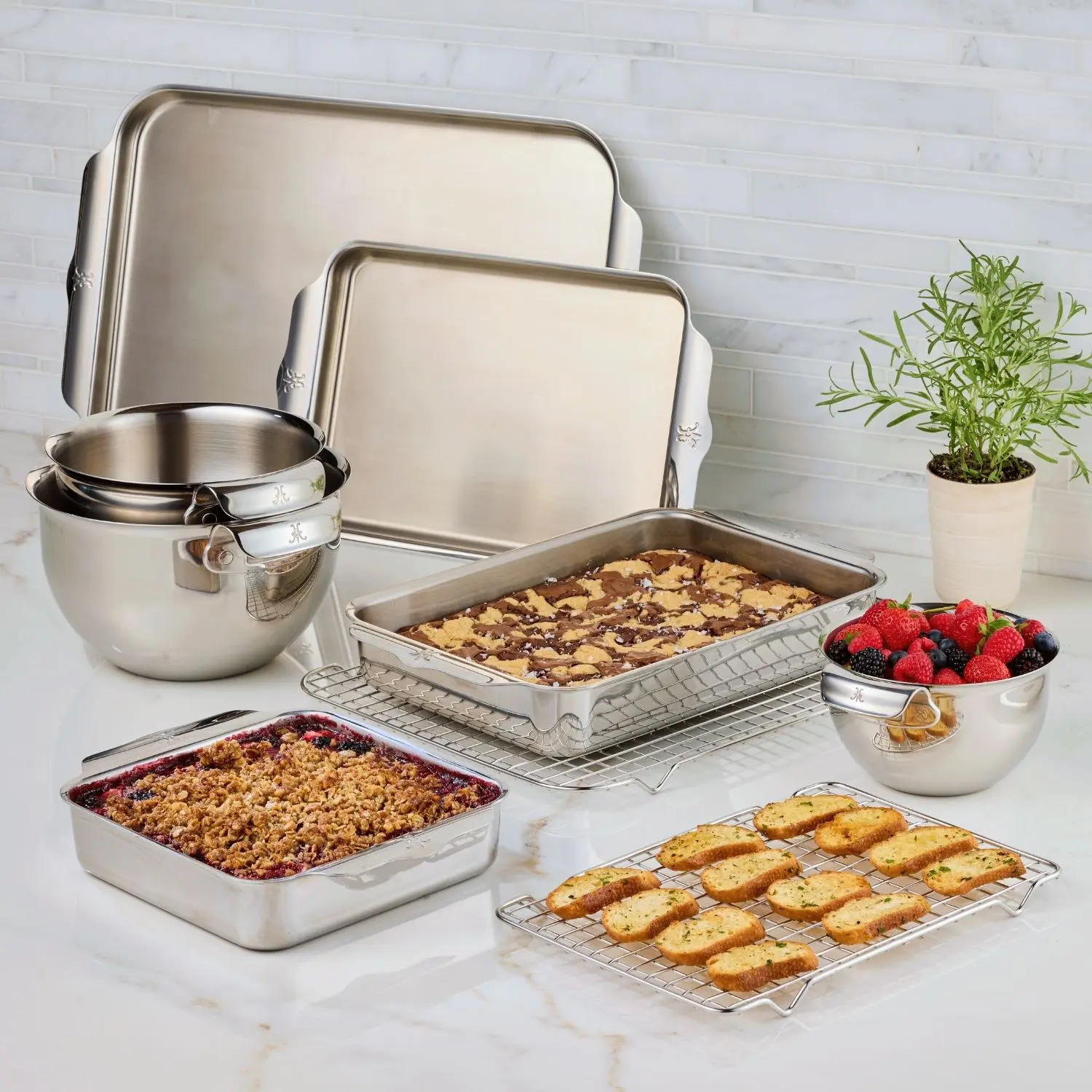 OvenBond Tri-ply Ultimate Stainless Steel 9-piece Set 09746