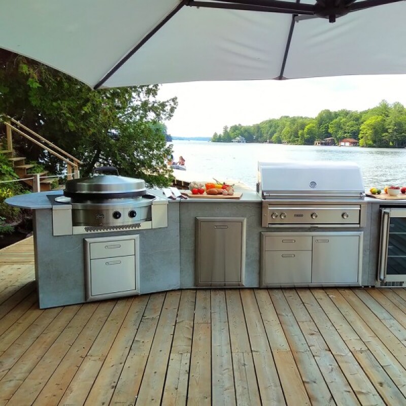 Affinity 30G Outdoor gas built-in flattop griddle designed for large outdoor kitchens 100055NG