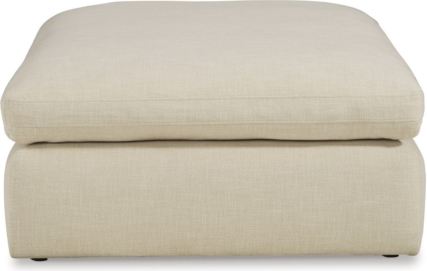 Elyza Oversized Accent Ottoman In Linen 1000608