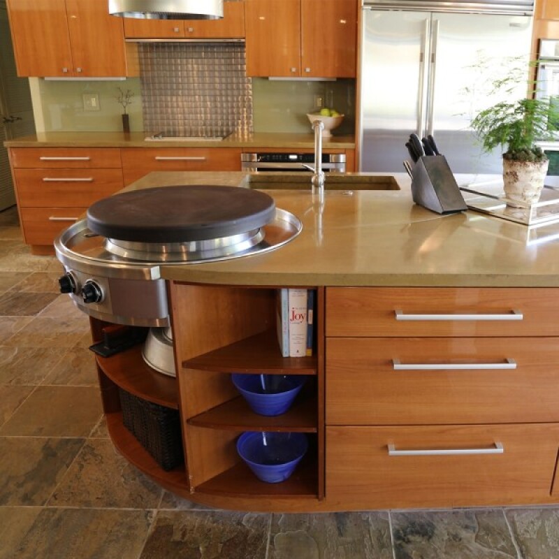 Affinity 25E Indoor electric built-in flattop griddle designed for kitchen islands 100061EL