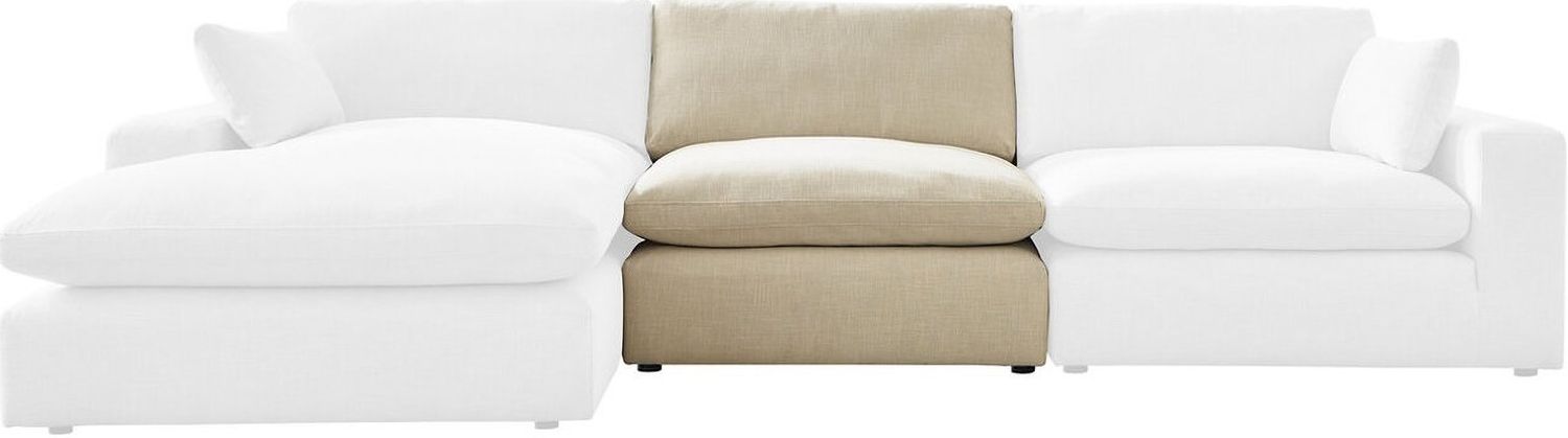 Elyza Armless Chair In Linen 1000646