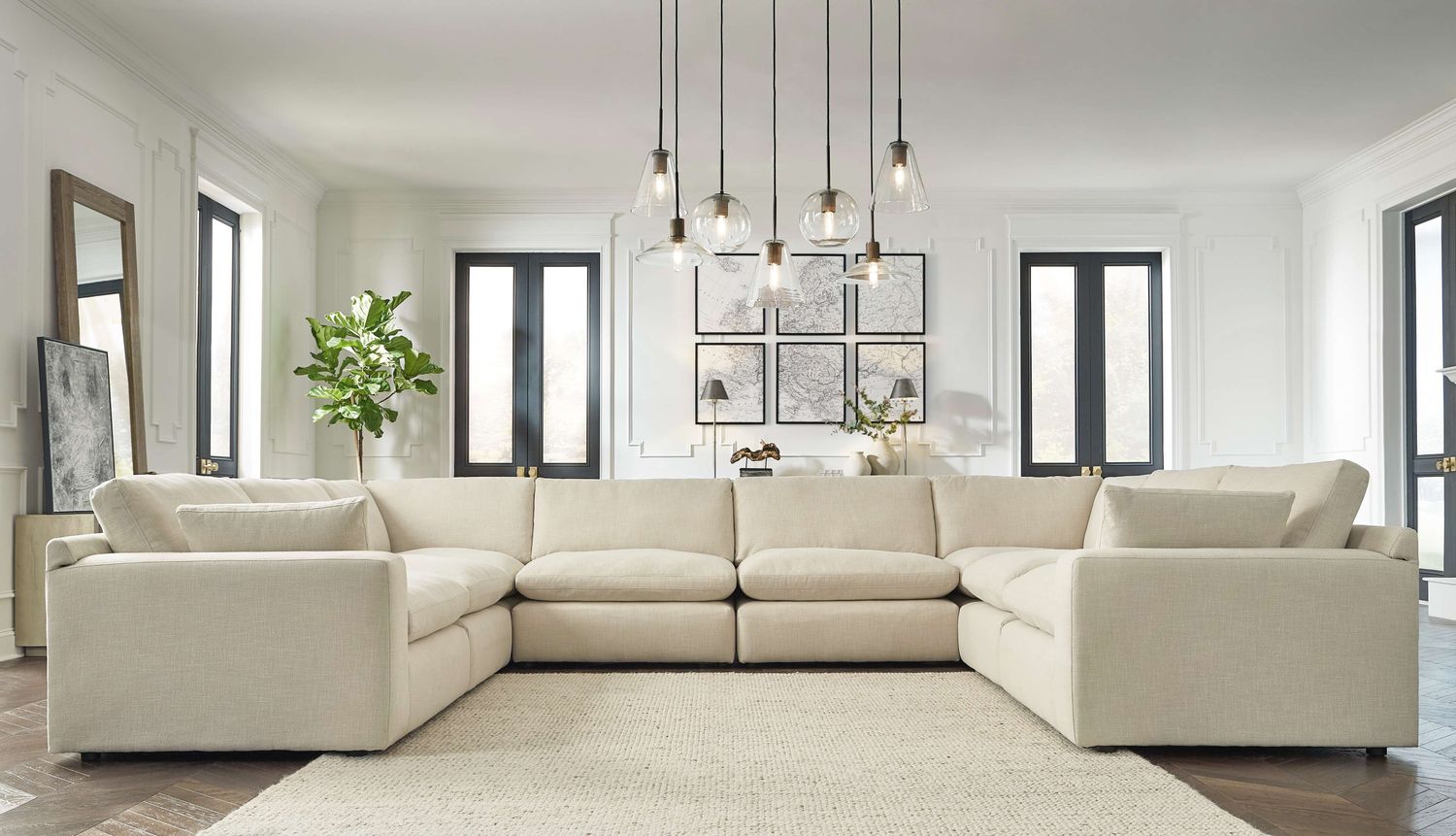 Elyza 8-Piece Sectional In Linen 100066446477265SEC