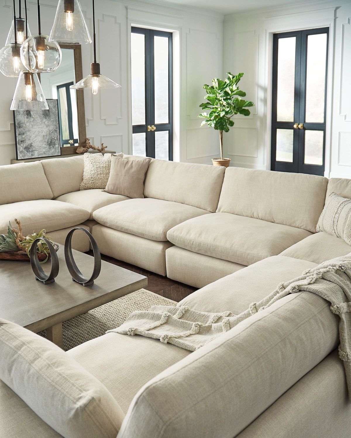 Elyza 8-Piece Sectional In Linen 100066446477265SEC