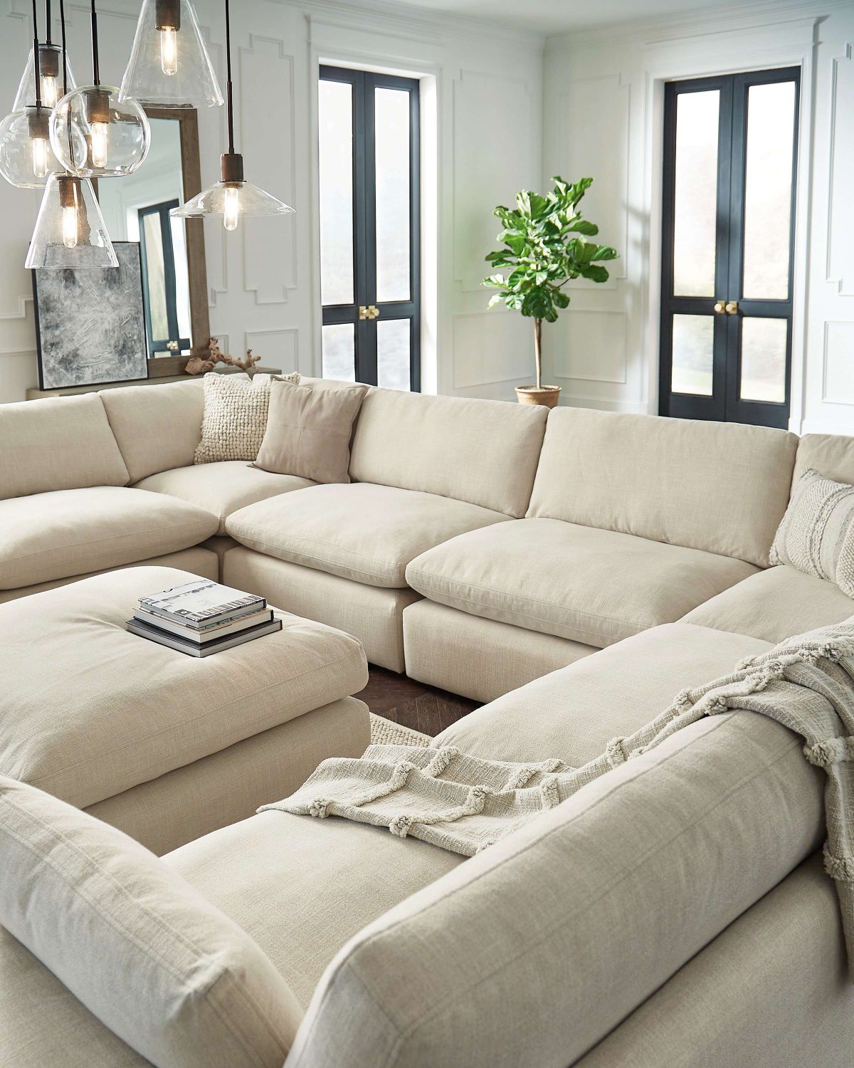 Elyza 8-Piece Sectional In Linen 100066446477265SEC