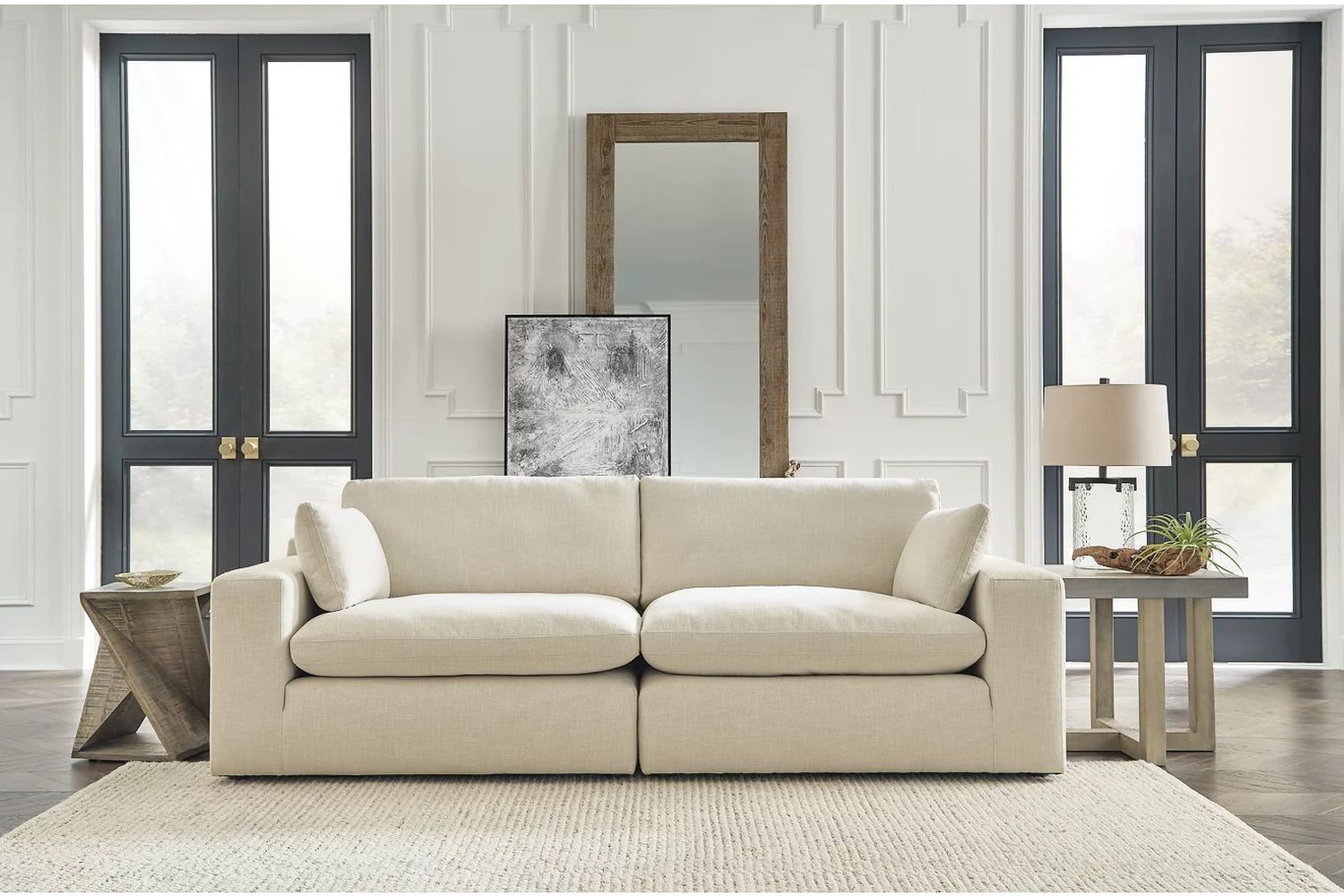 Elyza Loveseat In Linen 10006S1