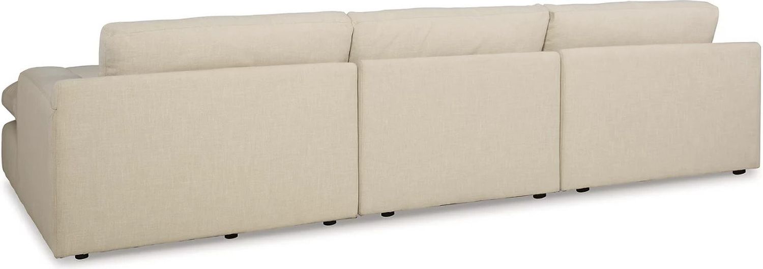 Elyza 3-Piece RAF Sectional With Chaise In Linen 10006S4