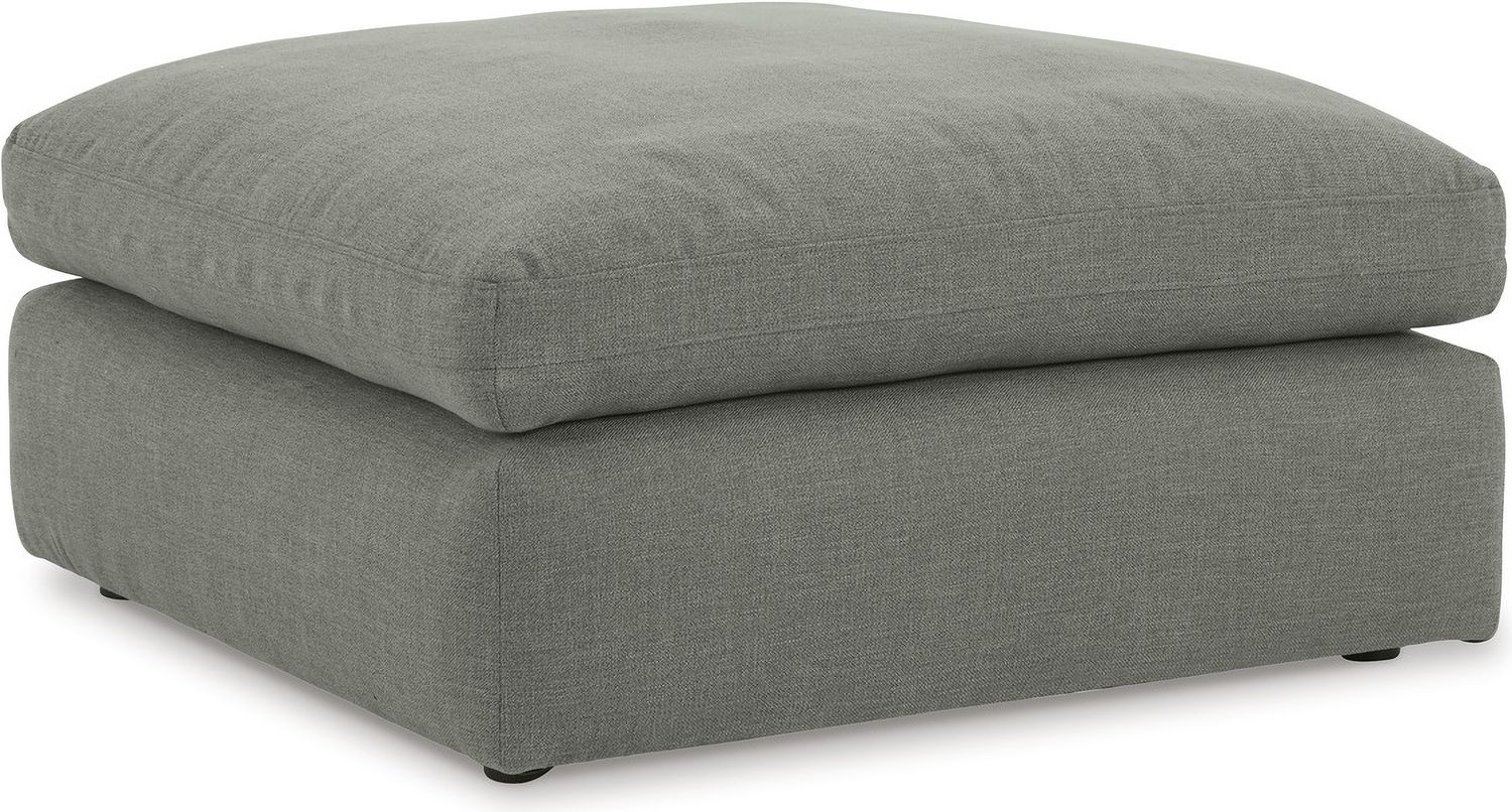 Elyza Oversized Accent Ottoman In Smoke 1000708