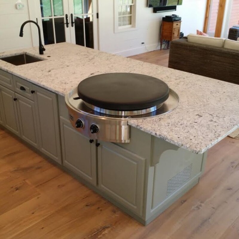 Affinity 30Gp Indoor gas built-in flattop griddle designed for kitchen islands 100075NG