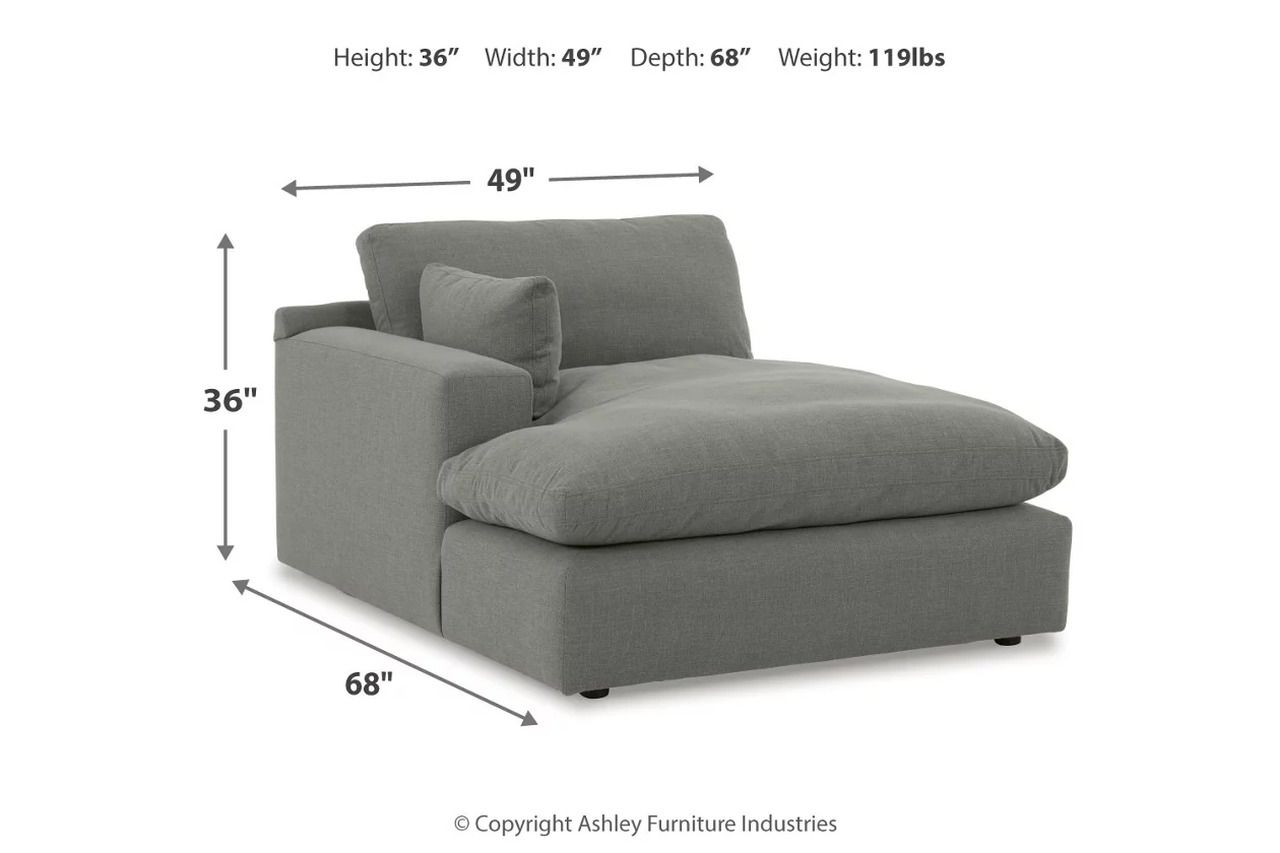 Elyza Loveseat In Smoke 10007S1