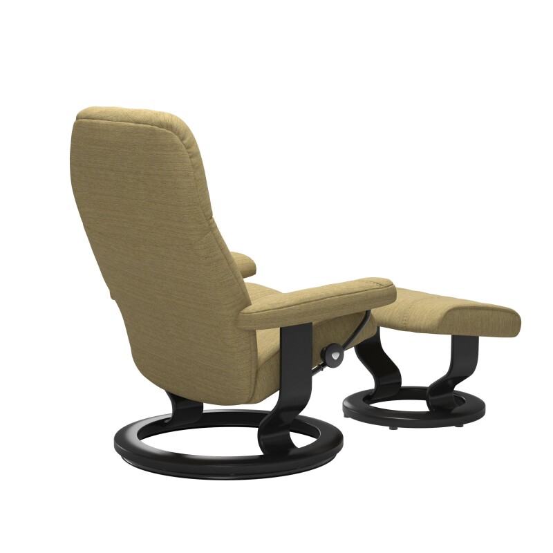 Stressless® Consul (M) Classic Base Recliner with Ottoman 10050155919005