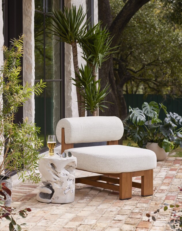 Teak Stool - 102364-002 102364002