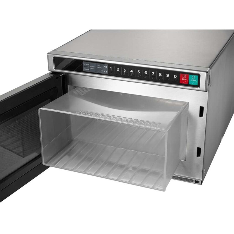 0.9 Cu Ft. 1000W Dial and Push Button Commercial Microwave 1025F2A