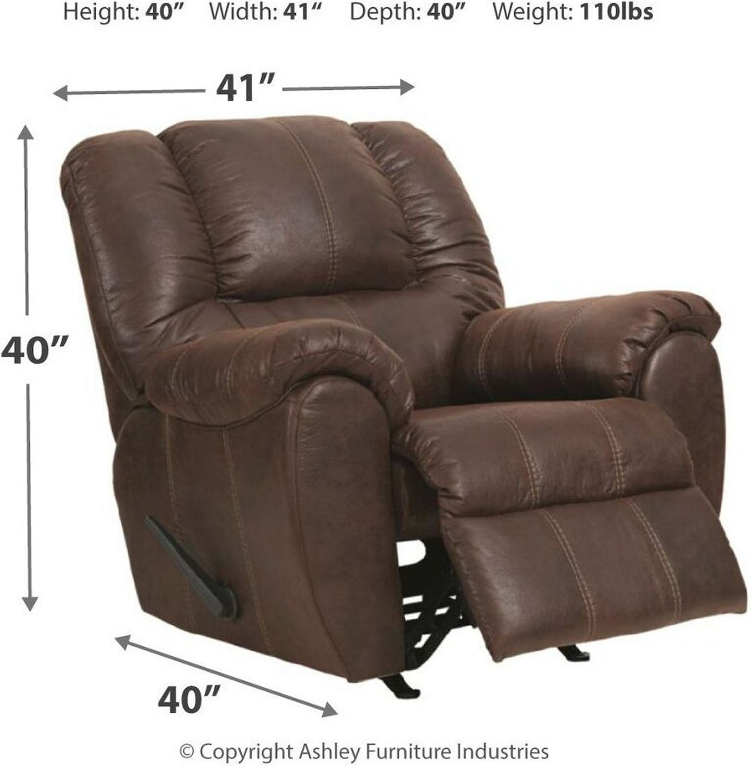Mcgann Walnut Rocker Recliner 1030125
