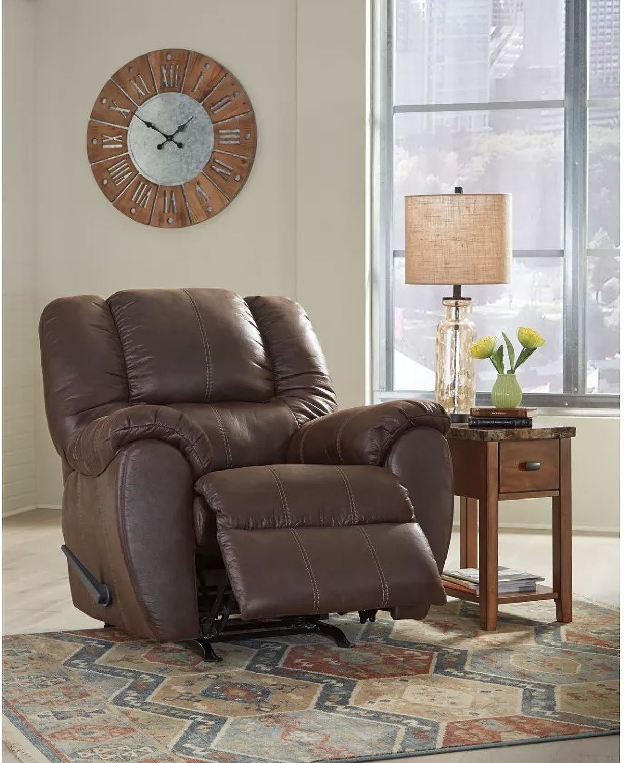 Mcgann Walnut Rocker Recliner 1030125