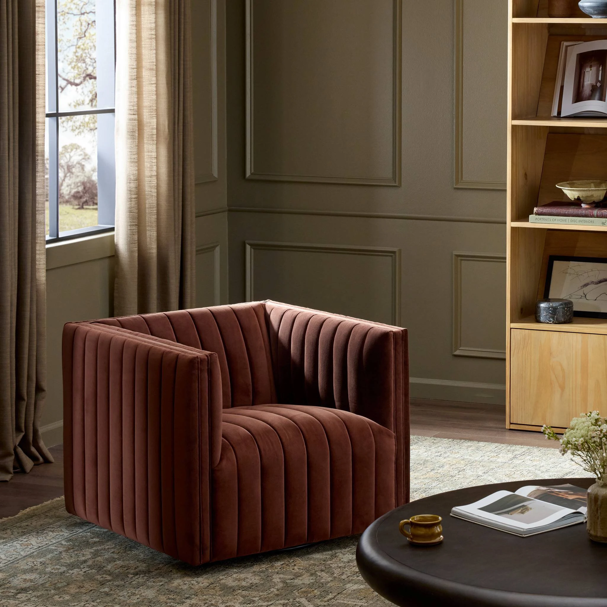 Augustine Swivel Chair - 105768-010 105768010