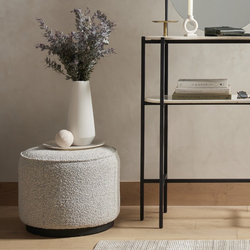 Sinclair Round Ottoman - 106074-010 106074010