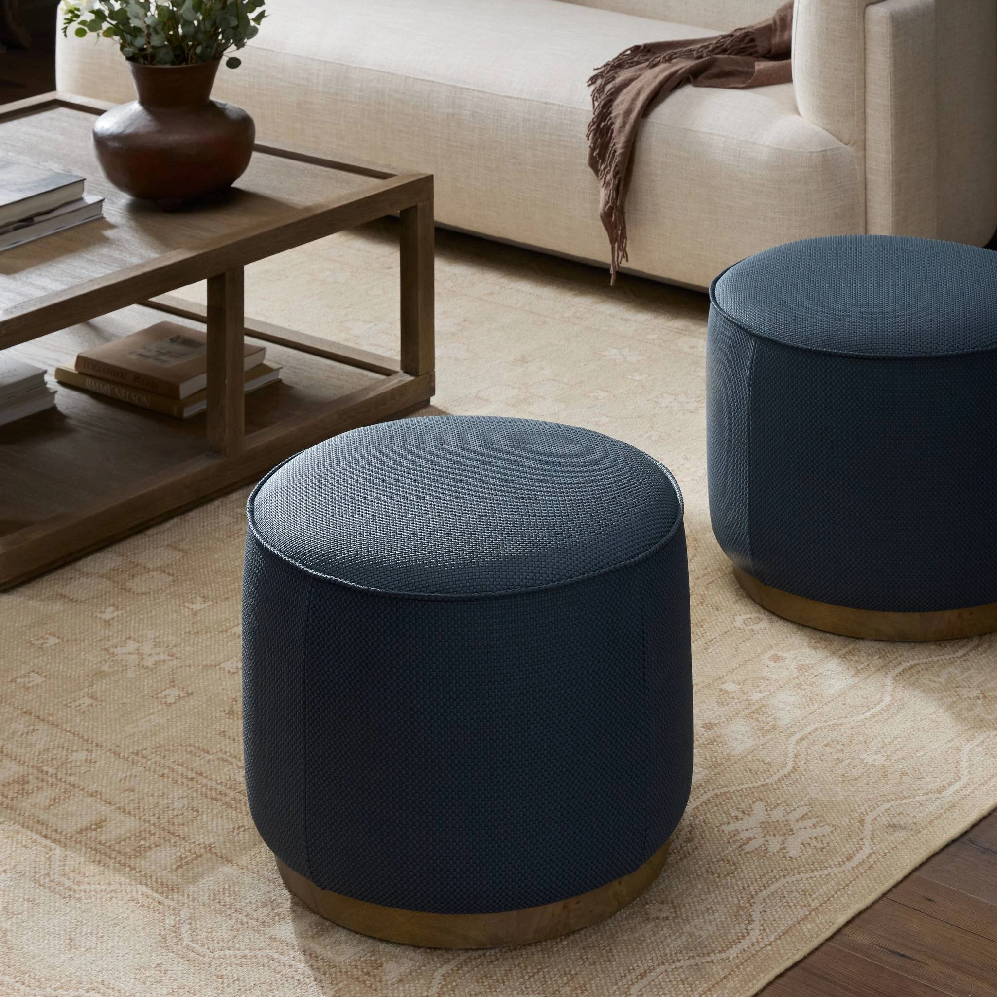 Sinclair Round Ottoman - 106074-012 106074012