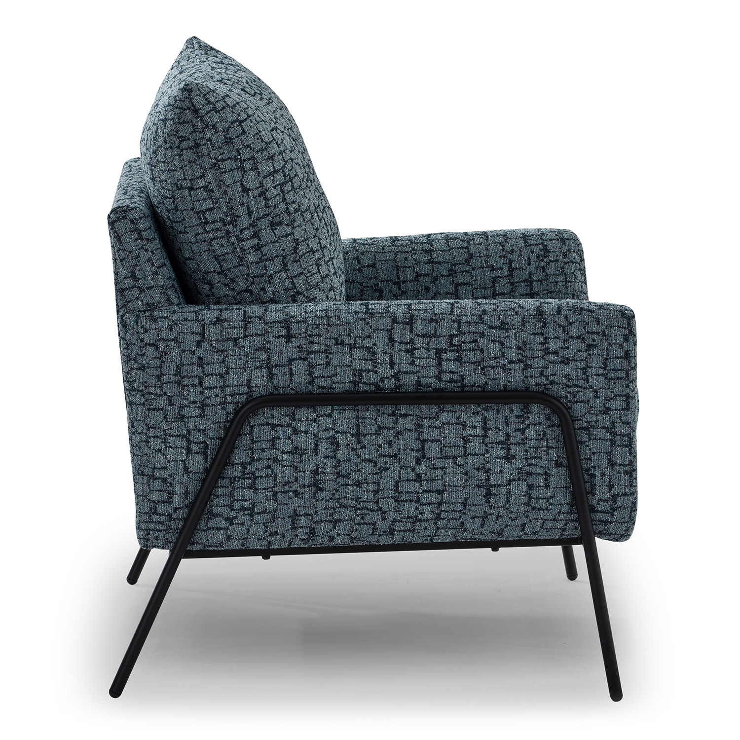 Morely - Modern Styled Chair - BLACK METAL - 1070BM 1070BM
