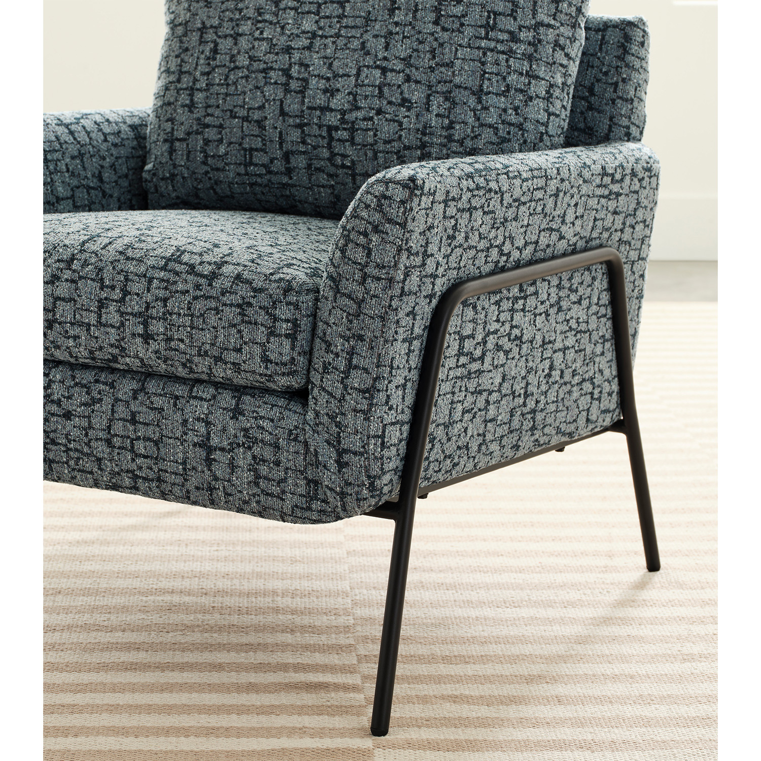 Morely - Modern Styled Chair - BLACK METAL - 1070BM 1070BM