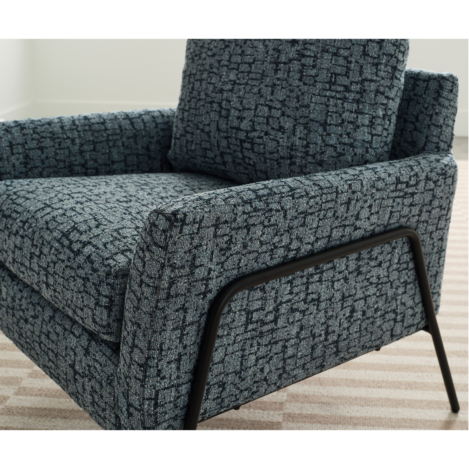 Morely - Modern Styled Chair - BLACK METAL - 1070BM 1070BM