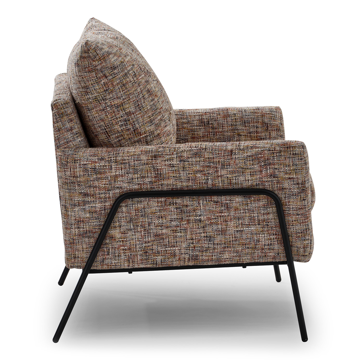 Morely - Modern Styled Chair - BLACK METAL - 1070BM 1070BM