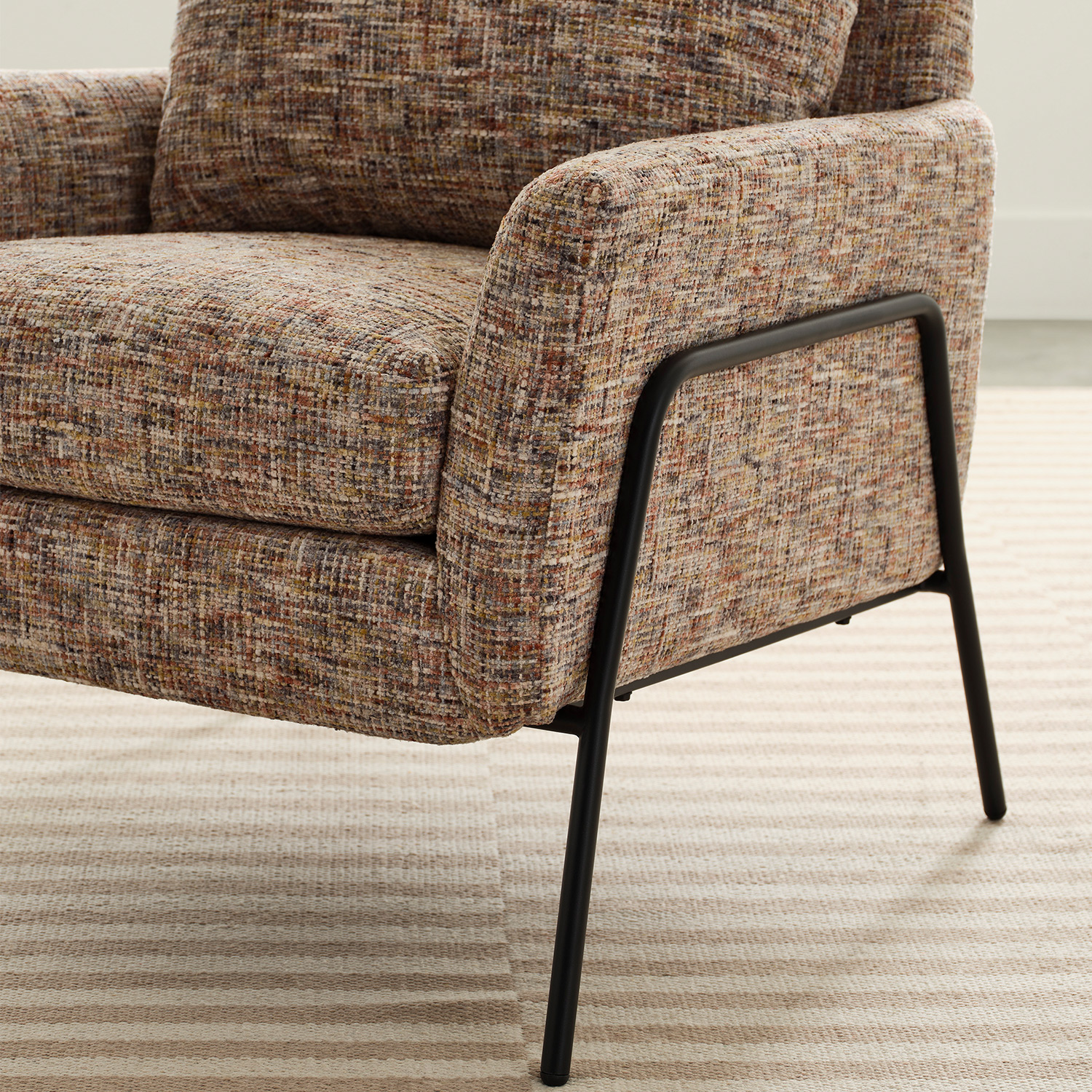Morely - Modern Styled Chair - BLACK METAL - 1070BM 1070BM