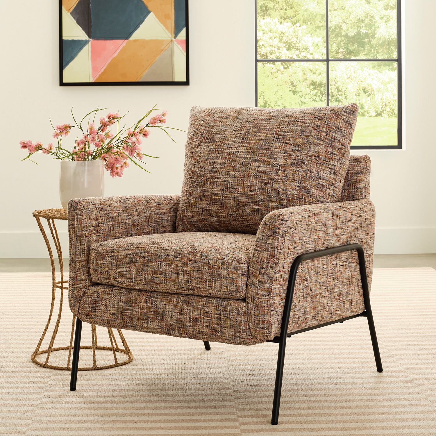 Morely - Modern Styled Chair - BLACK METAL - 1070BM 1070BM