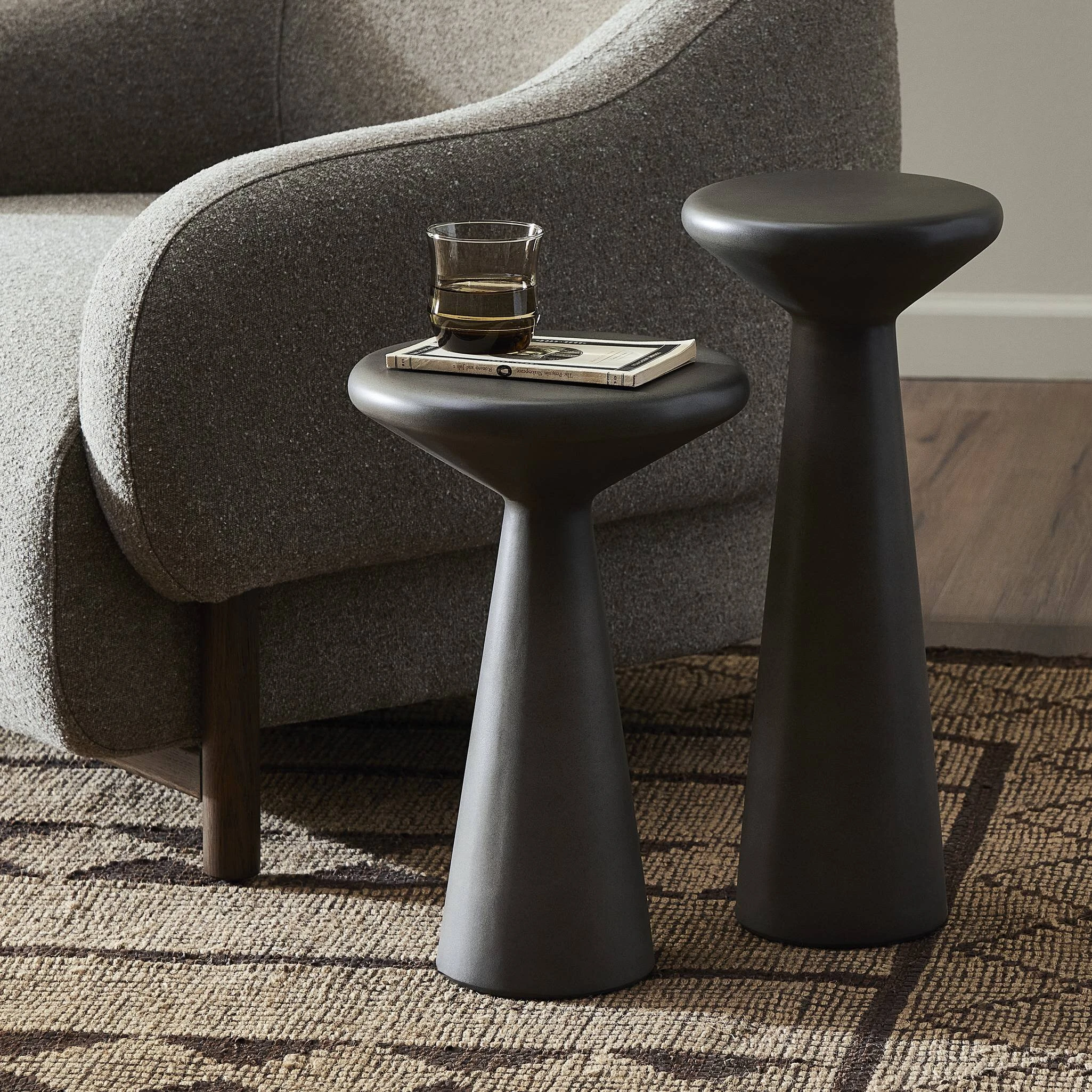 Ravine Concrete Accent Tables, Set Of 2 - 107899-004 107899004