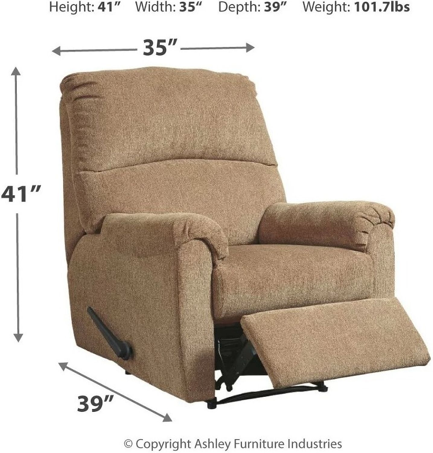 Nerviano Mocha Zero Wall Recliner 1080129