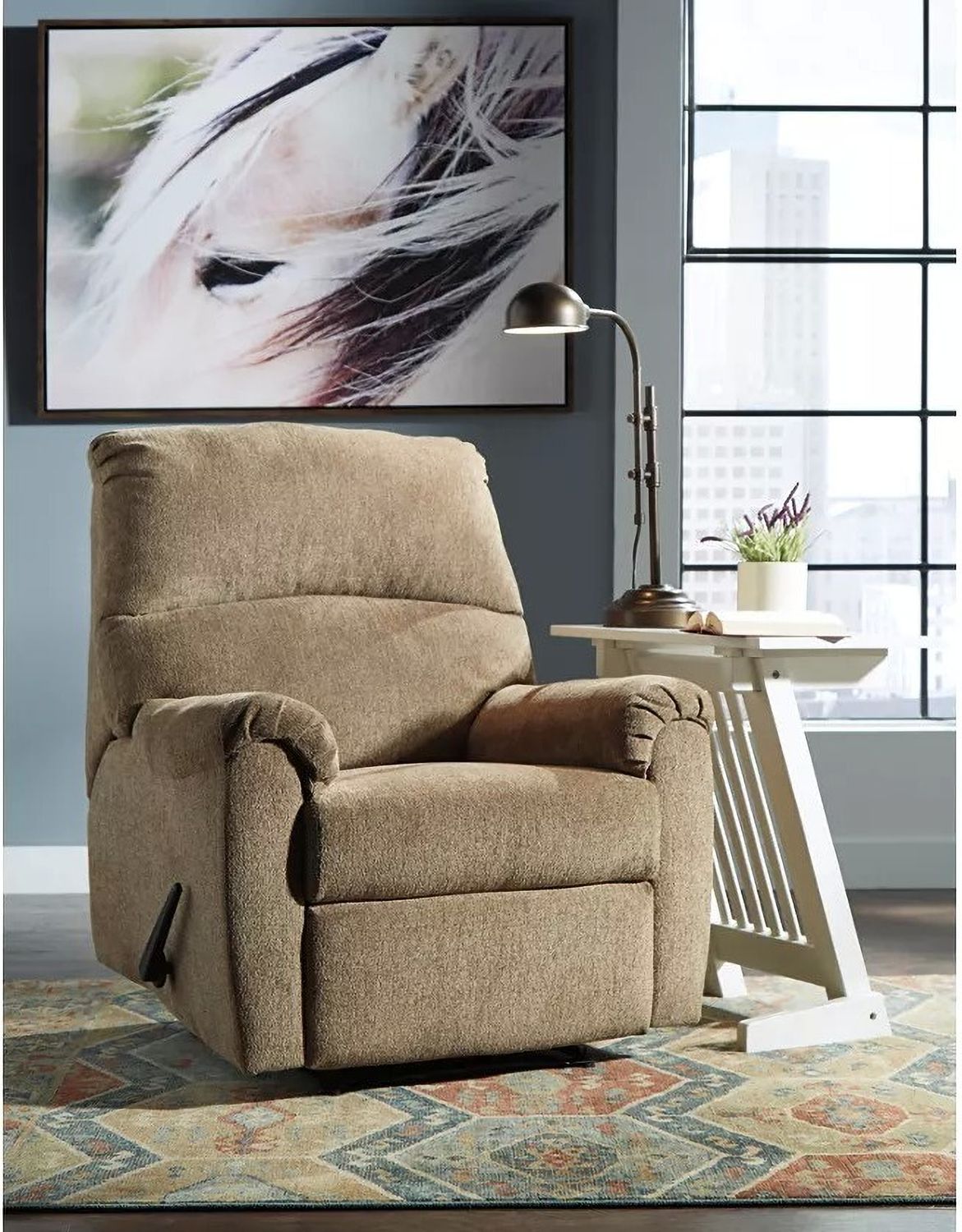 Nerviano Mocha Zero Wall Recliner 1080129