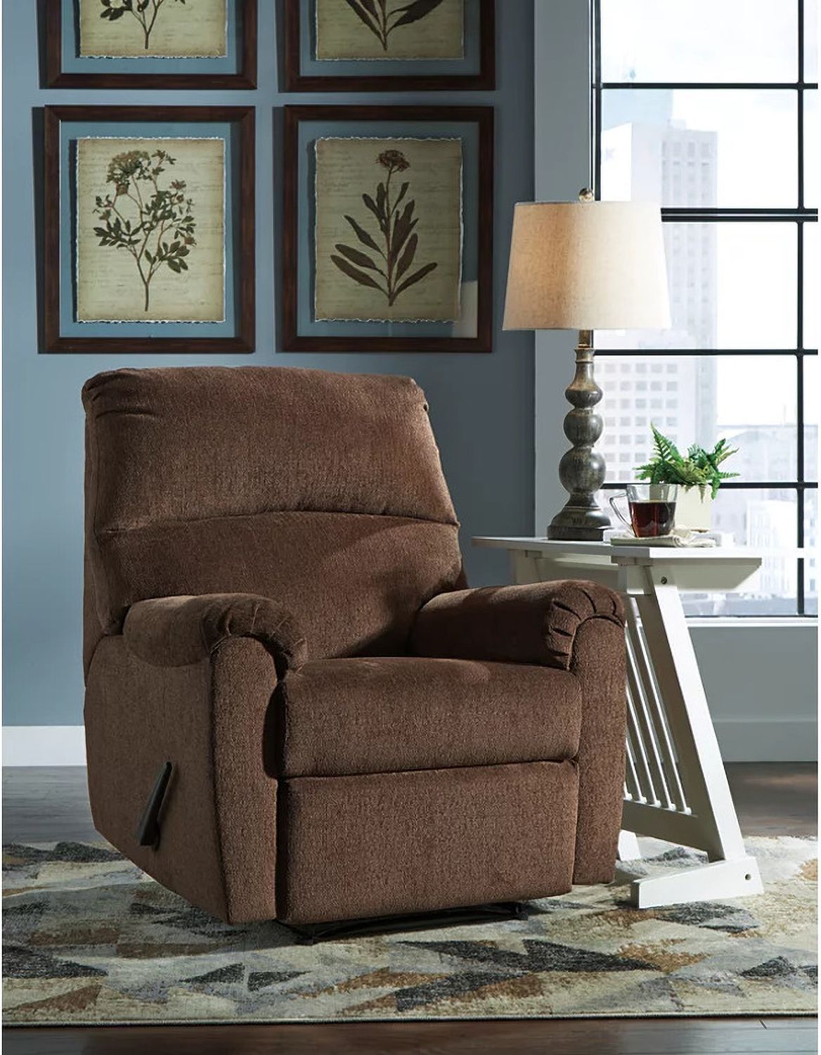 Nerviano Chocolate Zero Wall Recliner 1080229