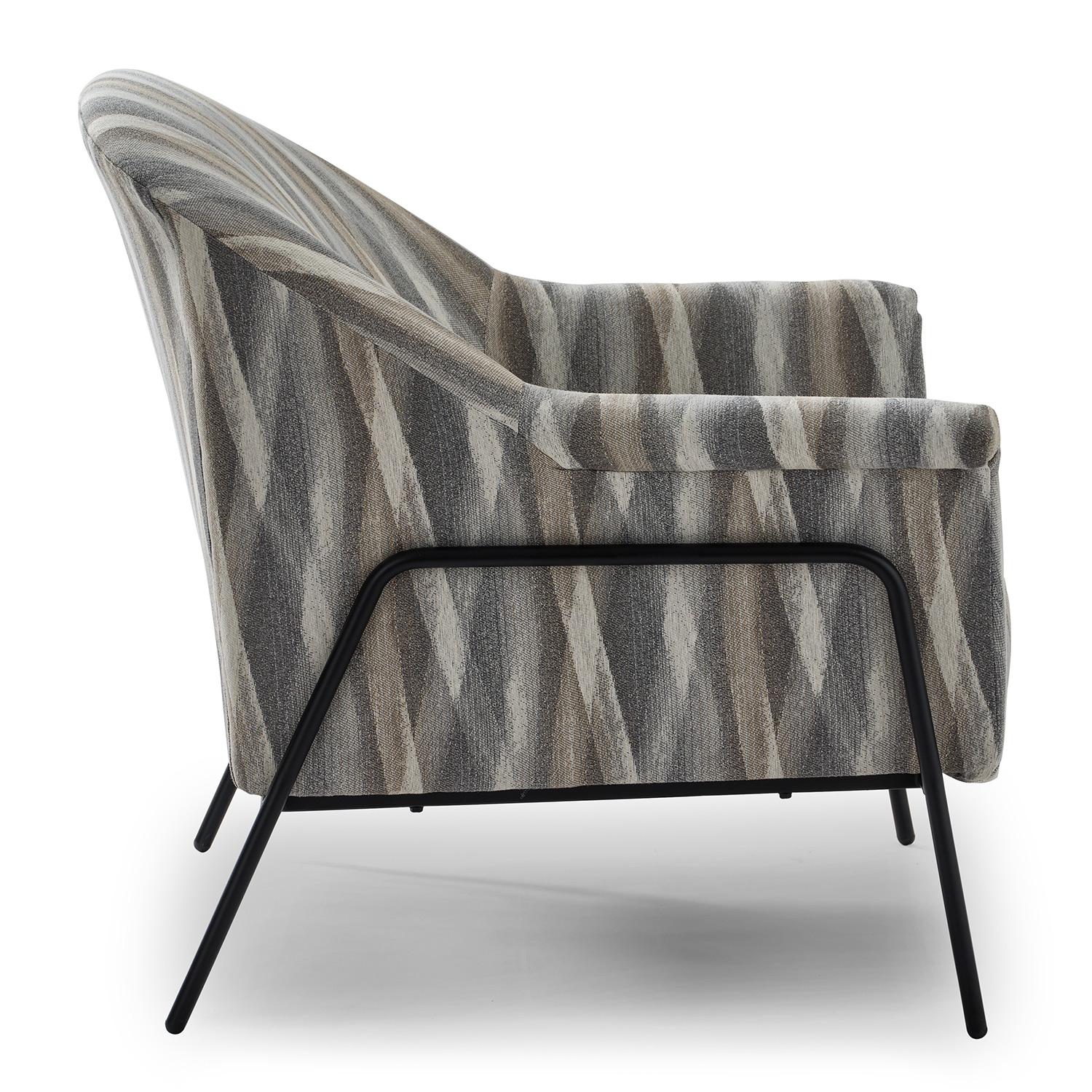 Torrey - Modern Accent Chair With Metal Framed Legs - BLACK METAL - 1080BM 1080BM