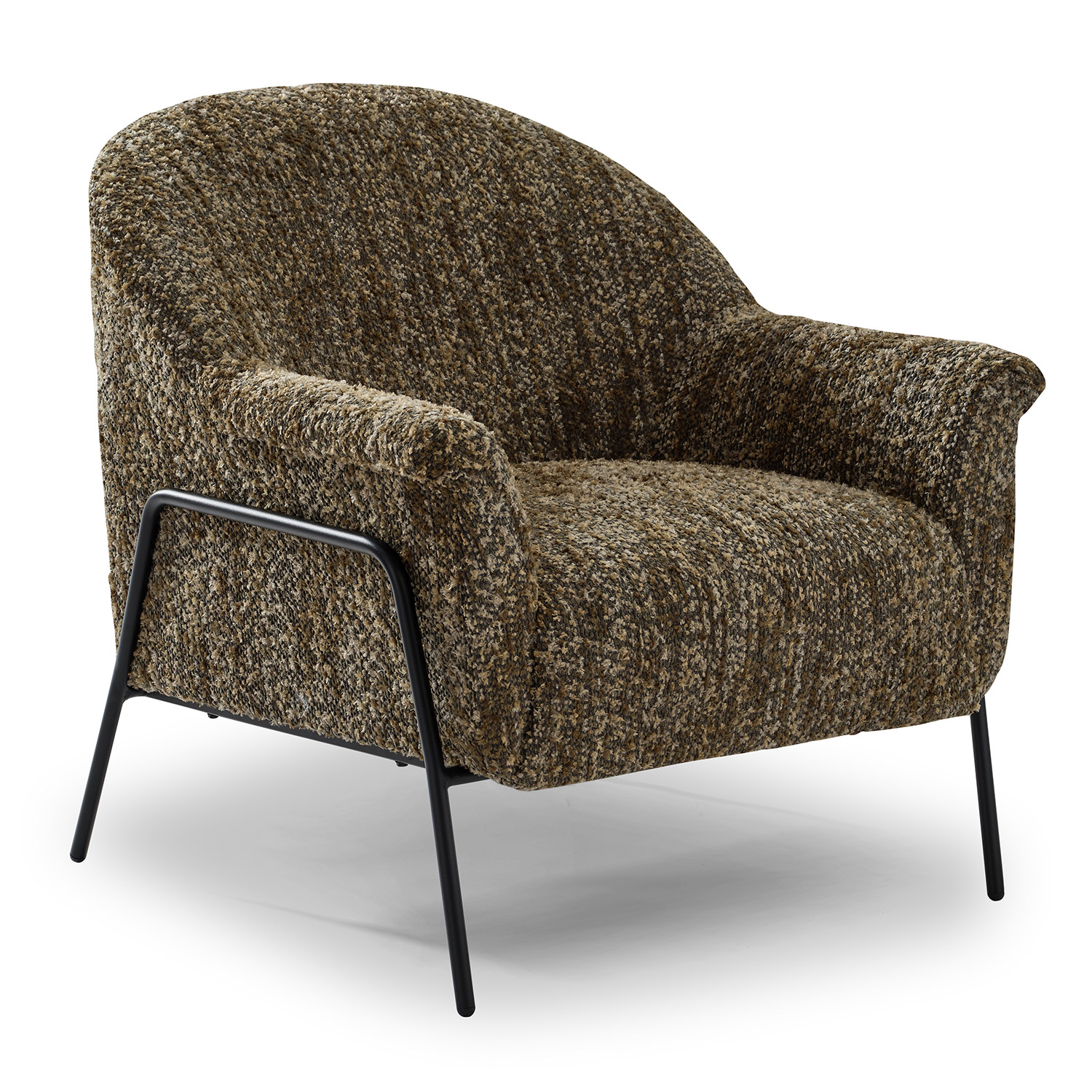 Torrey - Modern Accent Chair With Metal Framed Legs - BLACK METAL - 1080BM 1080BM