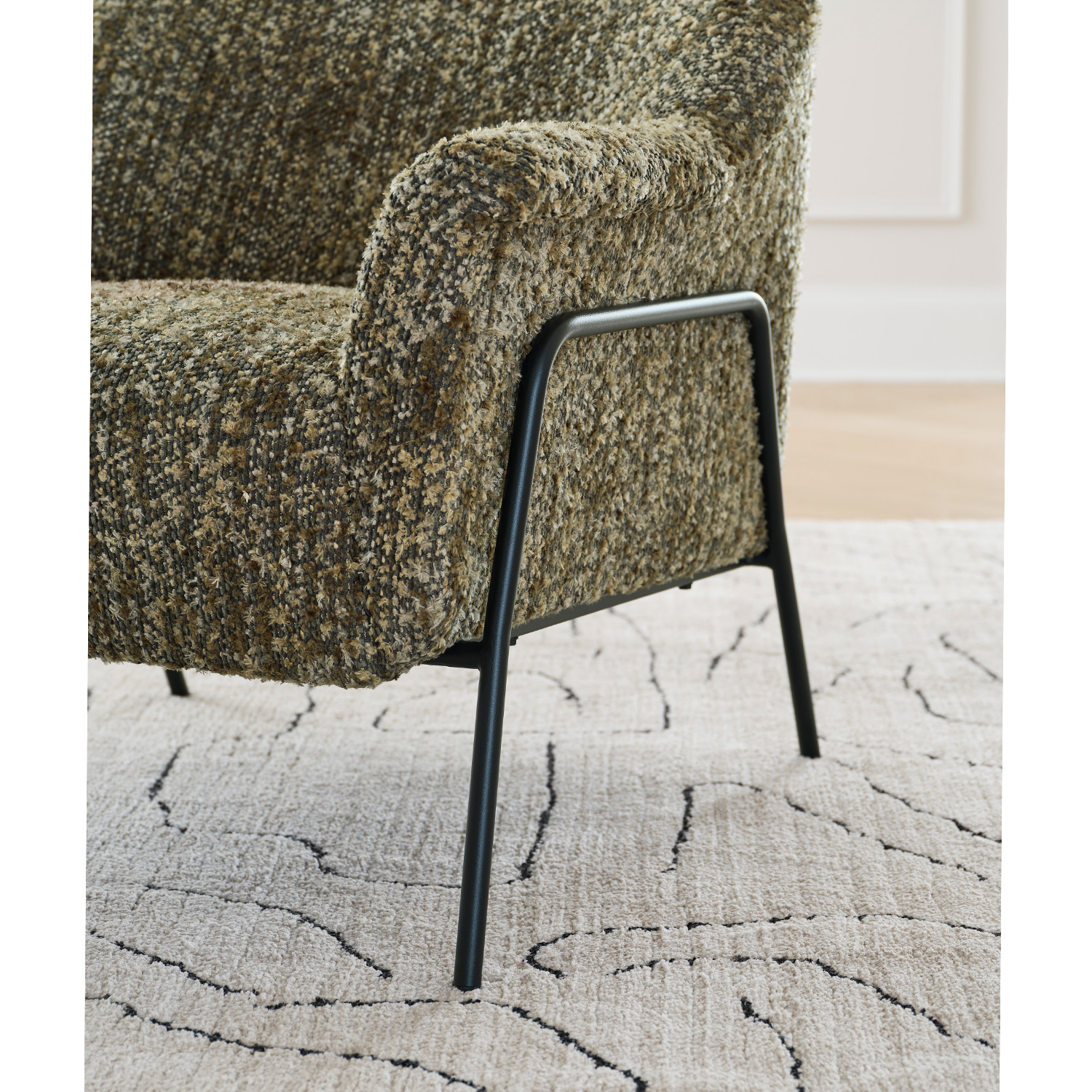 Torrey - Modern Accent Chair With Metal Framed Legs - BLACK METAL - 1080BM 1080BM