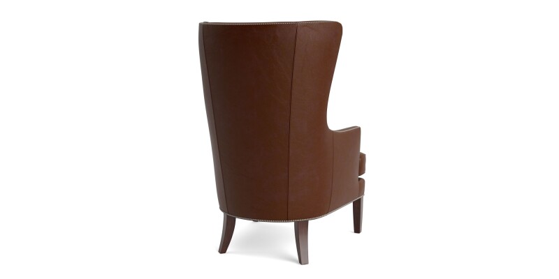 Whitney Leather Wingback Accent Chair 108802L54