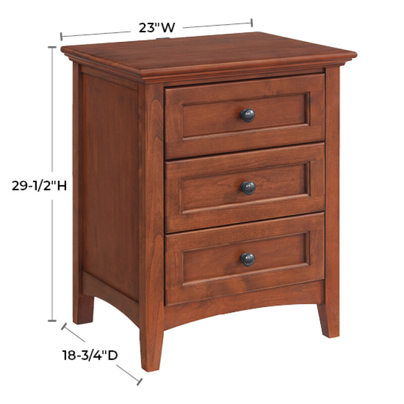 1101 Mckenzie 3-drawer Nightstand 1101FST