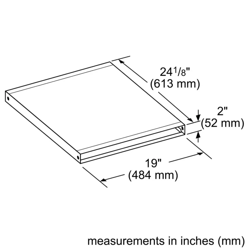 Flat duct 484 mm 11026318